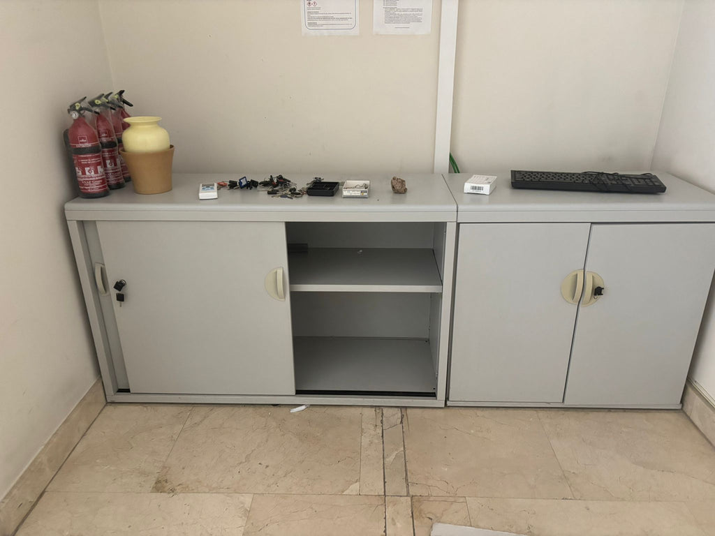 Armario Bajo Oficina Puertas Correderas 120x45cm