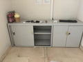 Armario Bajo de Oficina 2 Puertas Gris 87x43cm