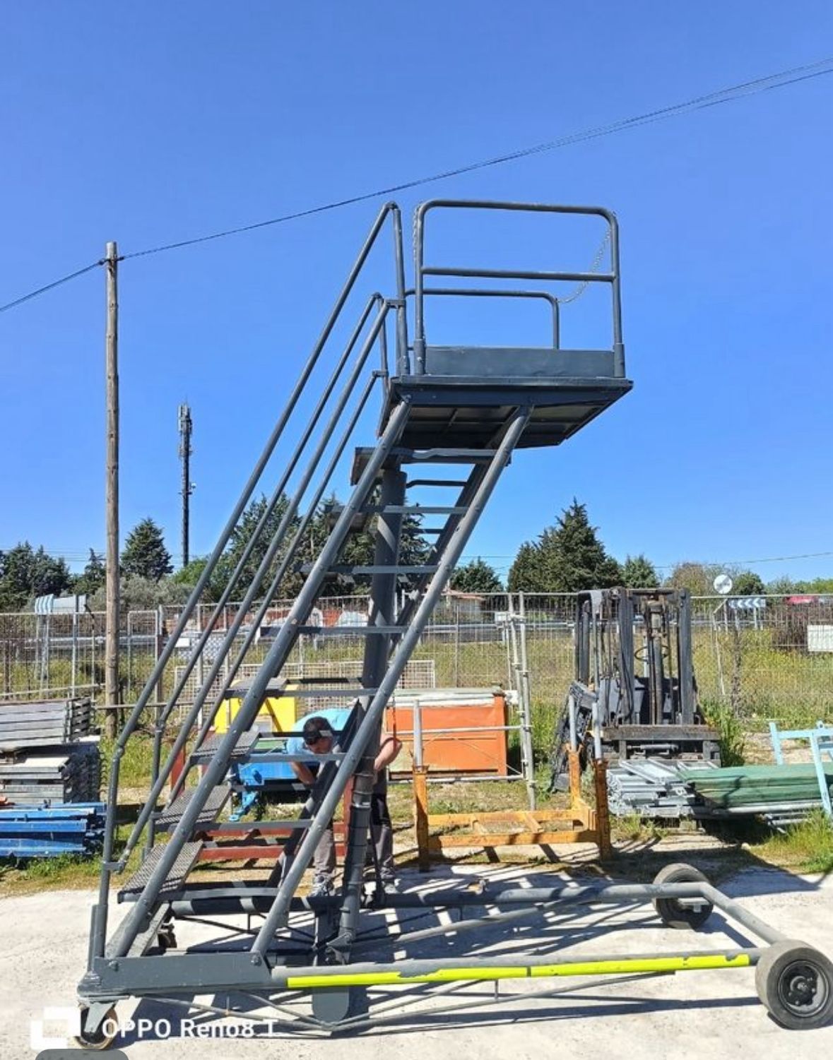 Plataforma Elevadora Manual 3,5m Hidráulica con Ruedas Profesional