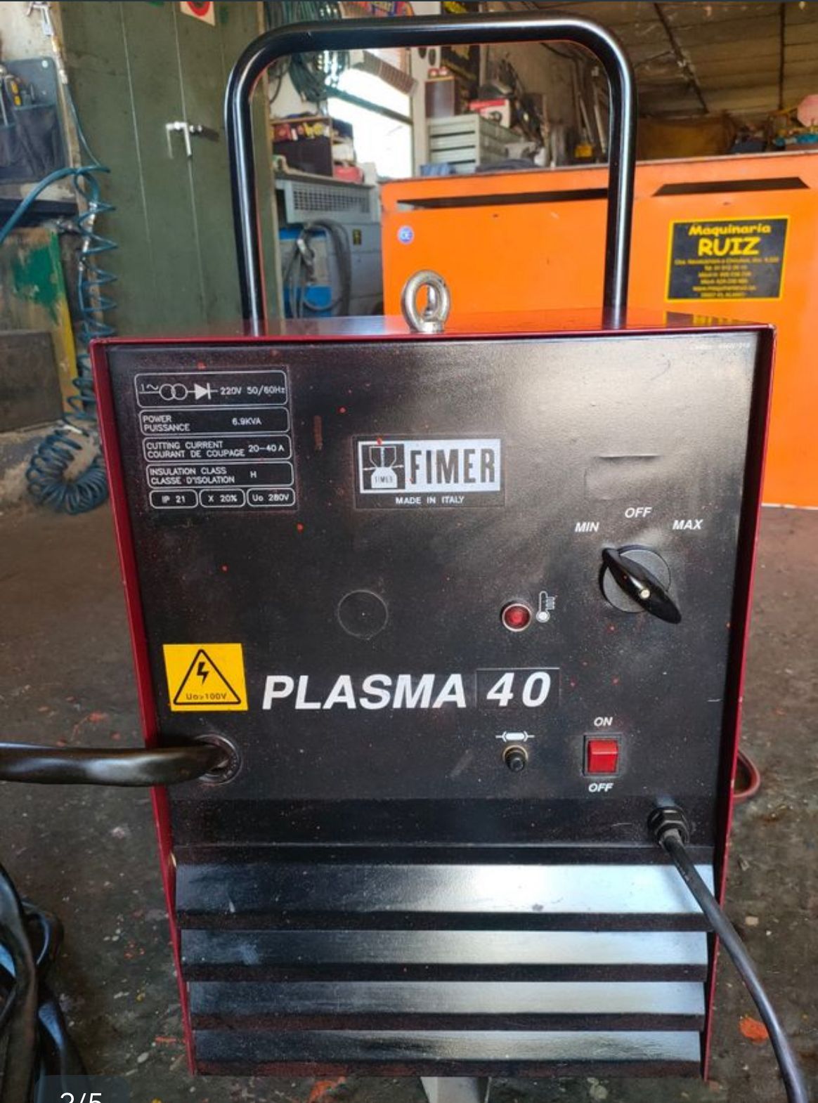 Cortadora de Plasma Fimer Plasma 40 – Edición Especial Liquidación por Jubilación