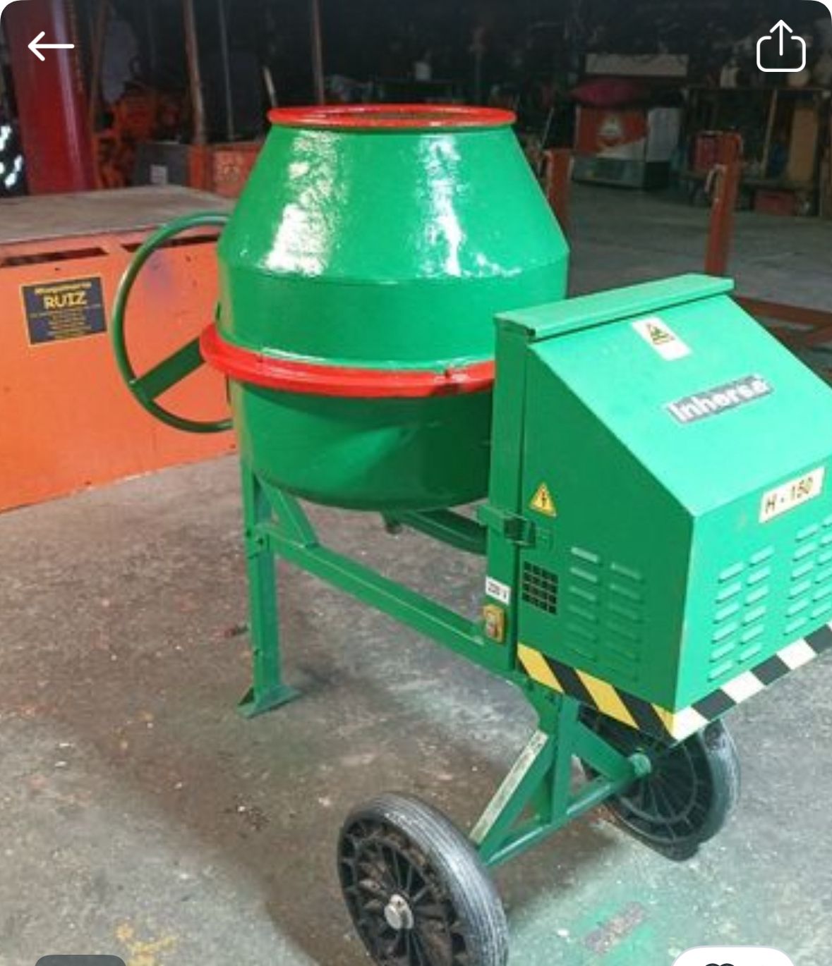 Hormigonera eléctrica Inhersa H-150 profesional 220V