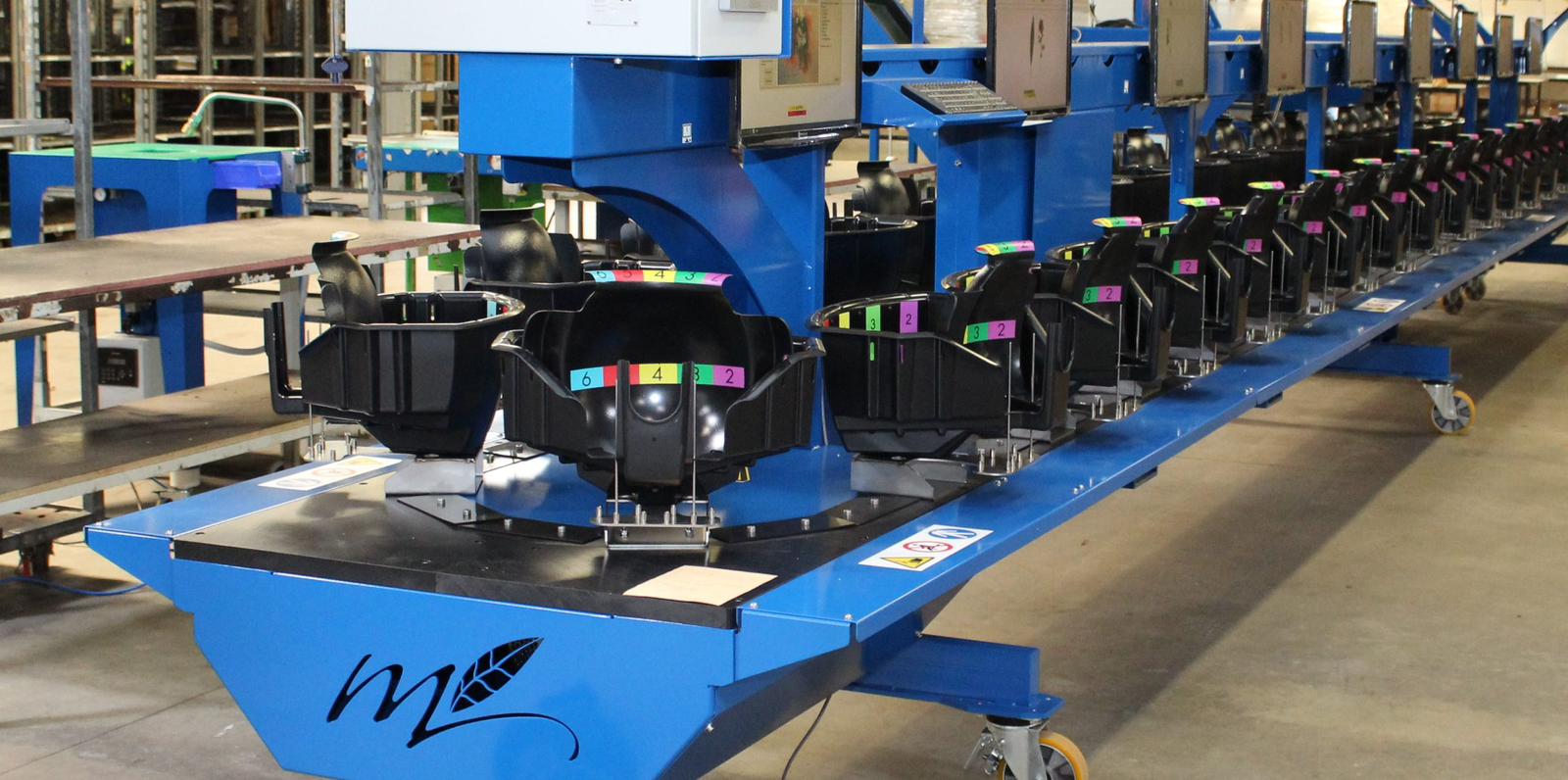 MAQUINA DE RAMOS MECAFLOR MBV 12M-16 | 1.200 Ramos/Hora | Producción Floral Industrial | Ocasión