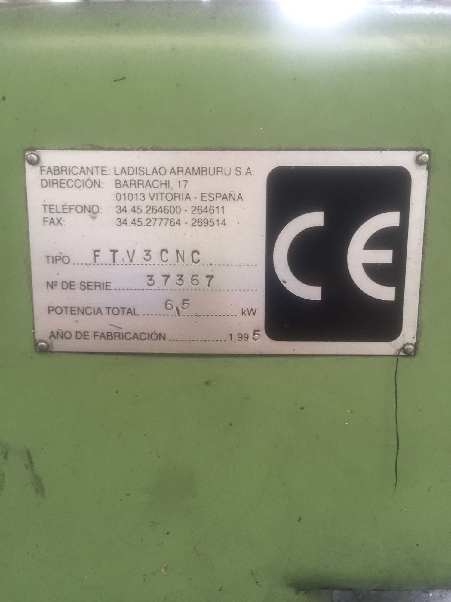 FRESADORA TORRETA LAGUN FTV3 CNC
