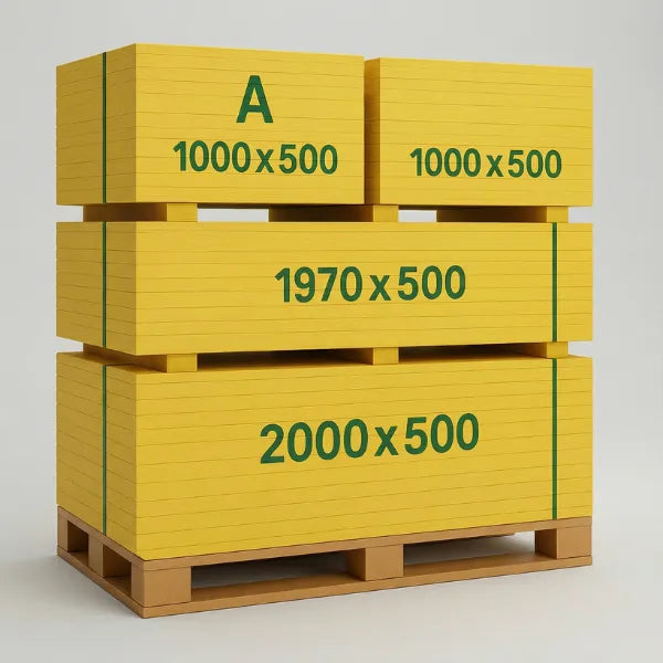 Tablero tricapa 3-Ply 1970x500x27 mm para encofrado