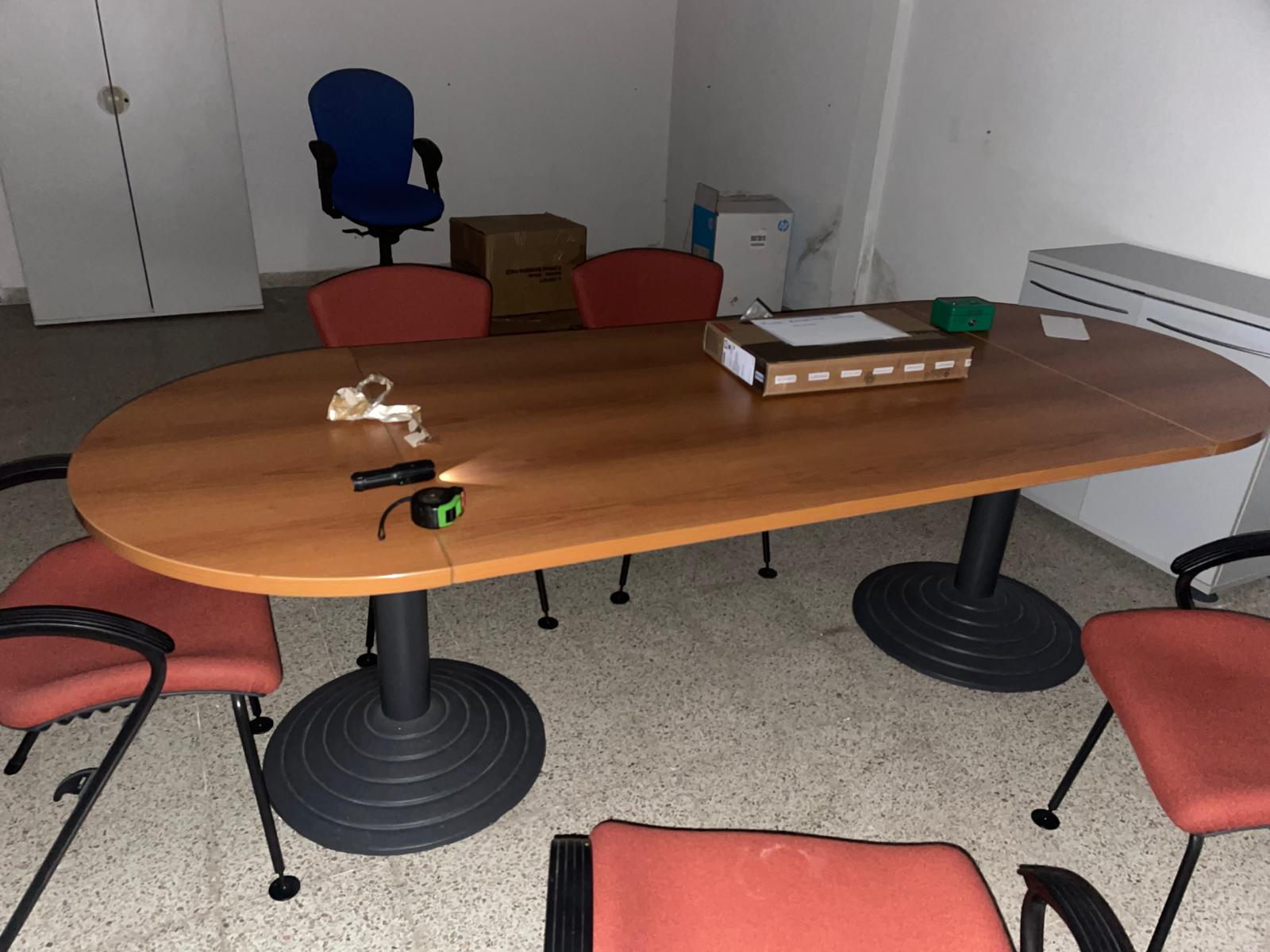 Mesa de reuniones grande oficina 250 cm