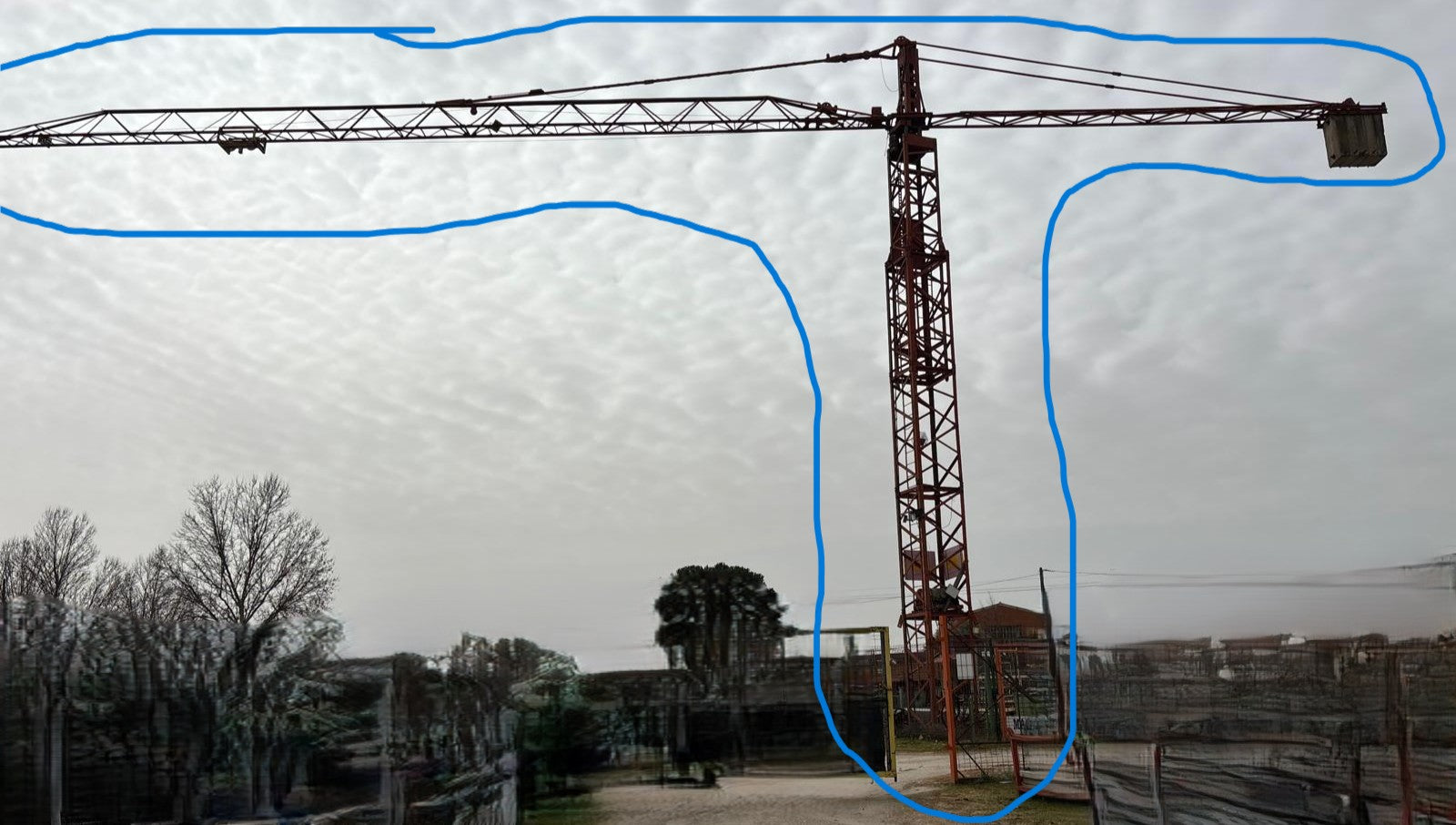 Grúa torre industrial giratoria de construcción profesional