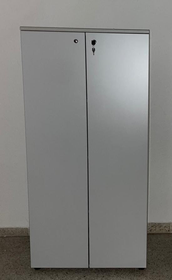 Armario Alto Oficina 162x80cm - Cerradura con Llave