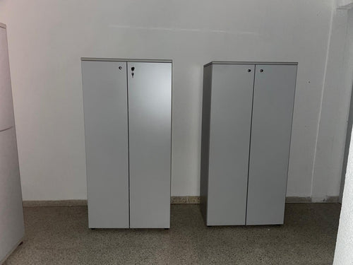 Armario Alto Oficina 162x80cm - Cerradura con Llave