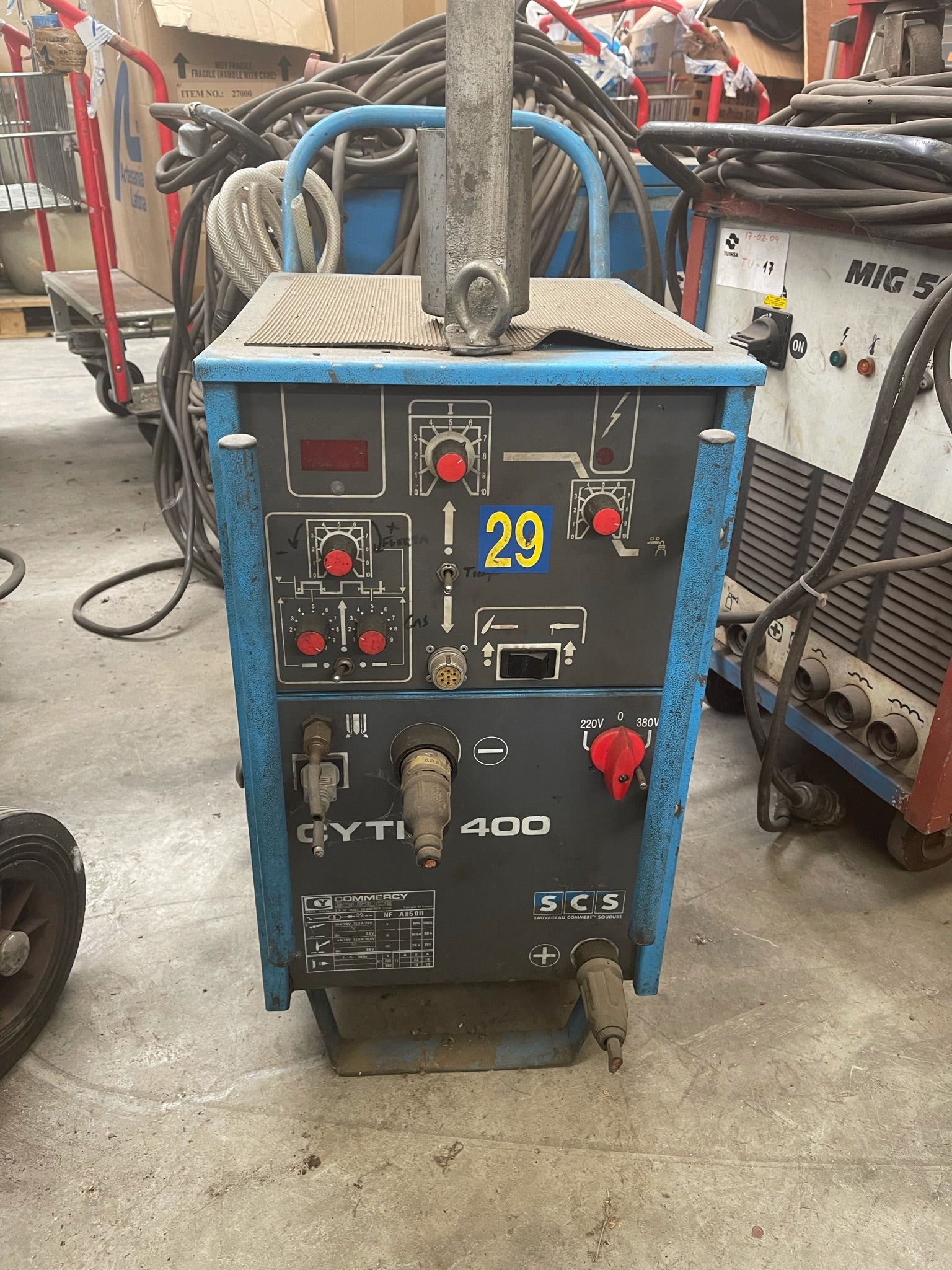 Maquina de soldar COMMERCY SOUDURE CYTIG 400 A