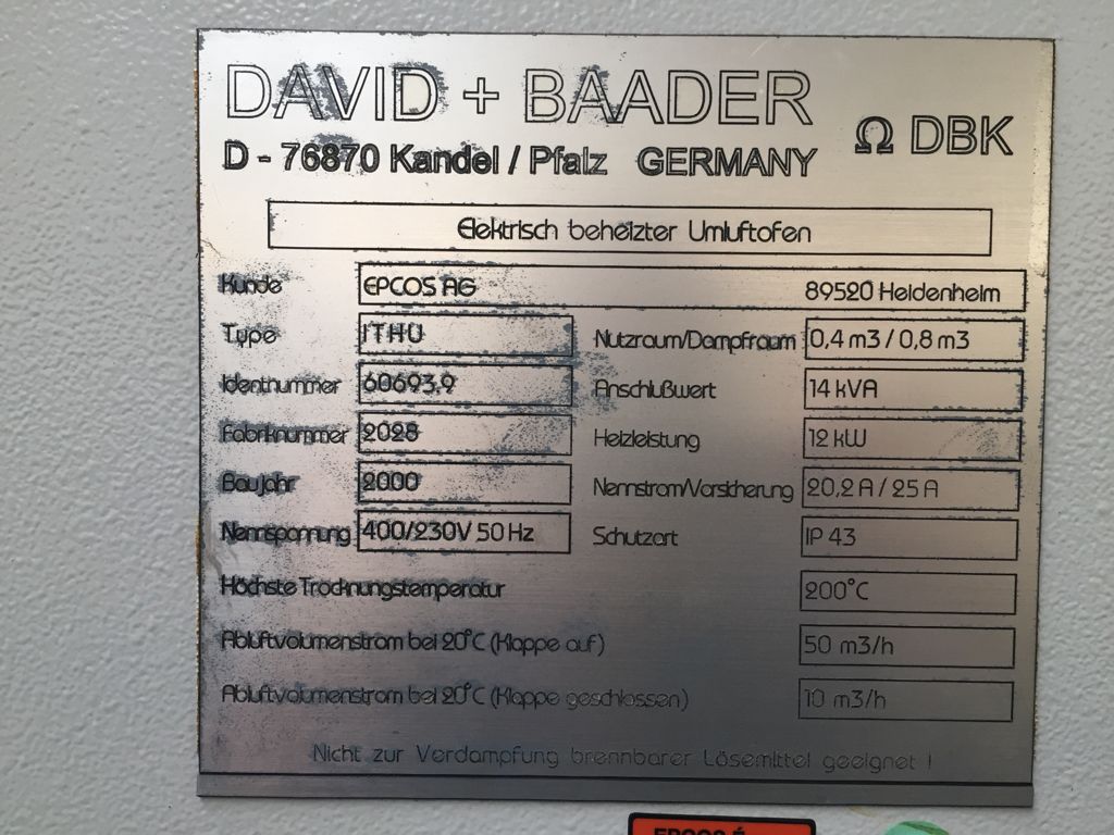 HORNO DAVID + BAADER