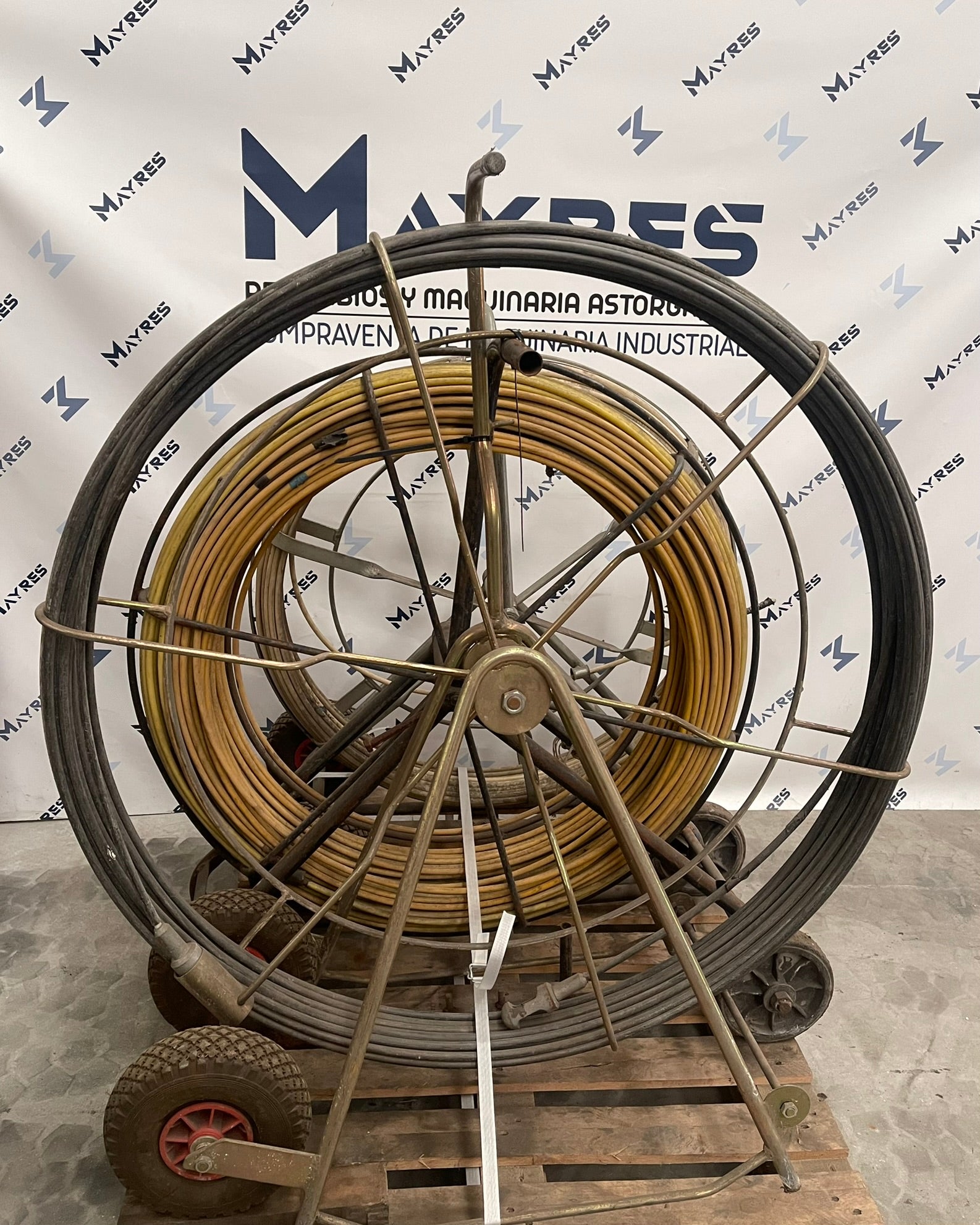 Lote guías pasacables con carro