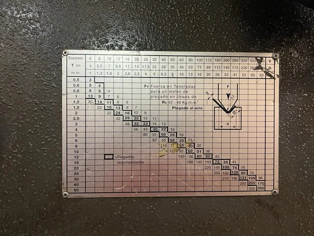 Plegadora Hidráulica AJIAL PPH-502 de 50 Toneladas con Matrices Incluidas