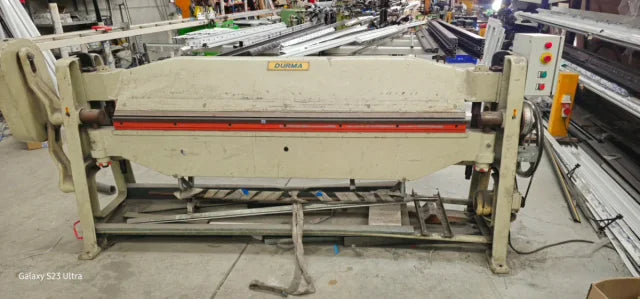 Lote Durma: Cizalla Automática 2 Metros + Plegadora Manual de Chapa Profesional