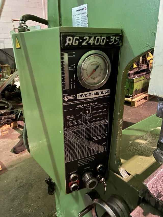 Plegadora Hidráulica Mebusa Promecam RG-2400-35 de 2,4 Metros con Utillaje