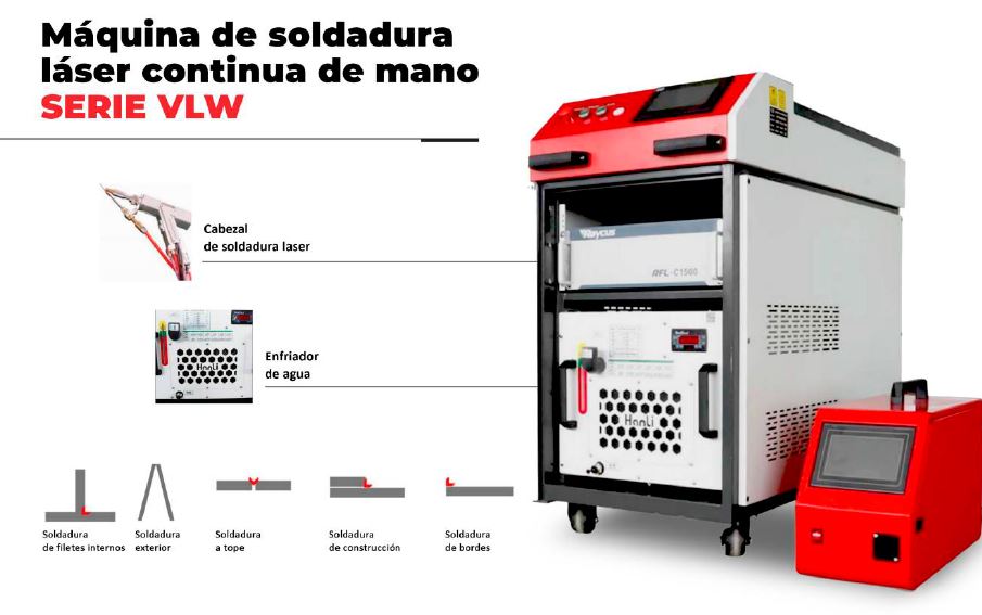 Máquina de soldadura láser de fibra METALWORKS VLW