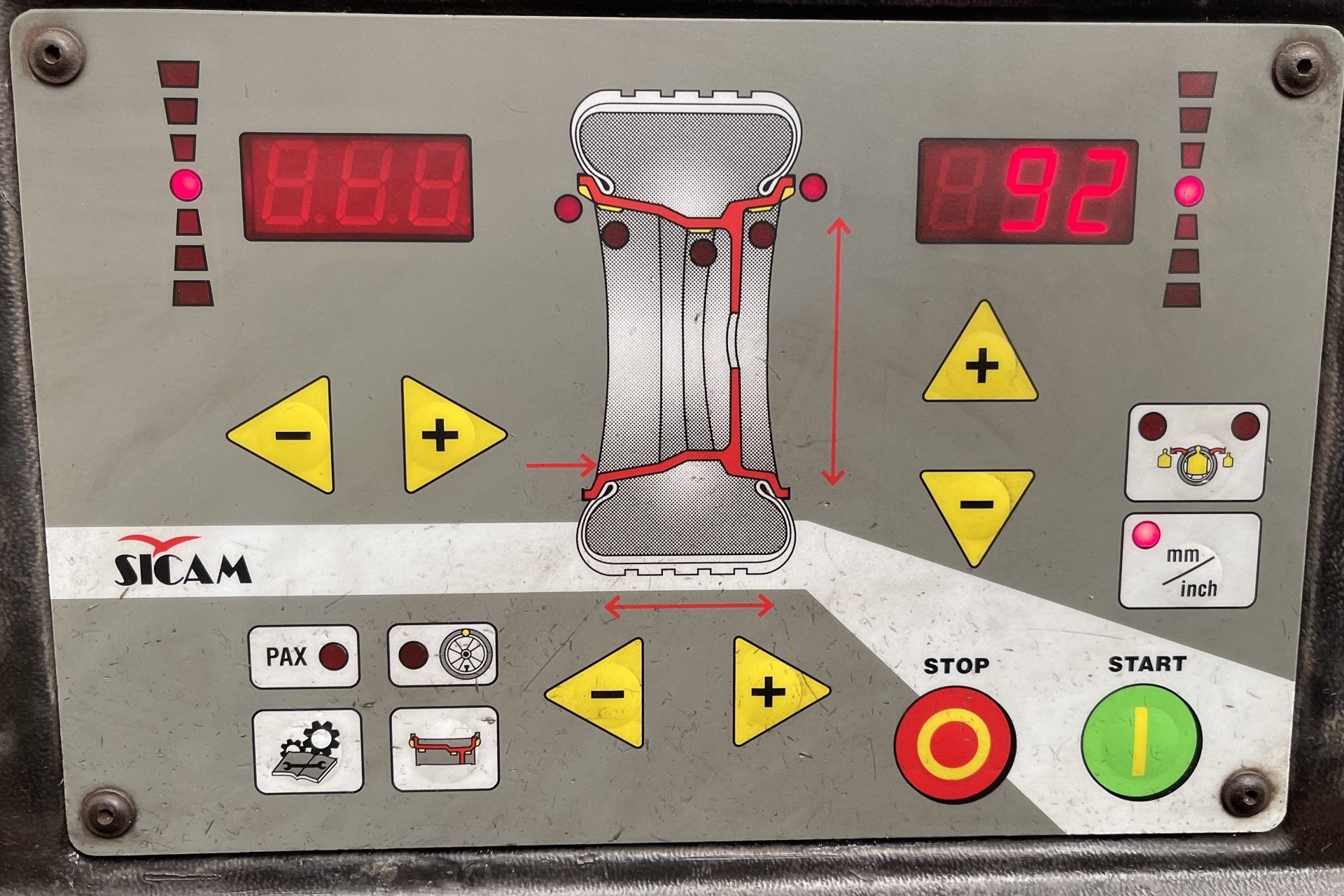Equilibradora de ruedas SICAM SBM 50-S