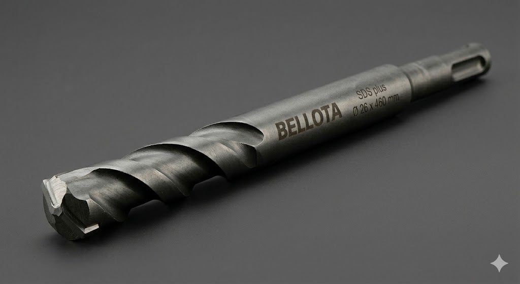 Broca BELLOTA SDS Plus 2 Filos Pasamuros Profesional - Ø 26mm x 460mm
